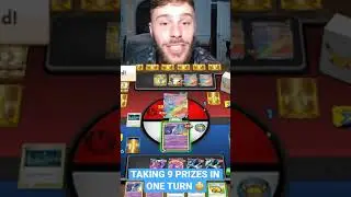 How I took 9 Prize Cards in One Turn (Pokemon TCG) #shorts