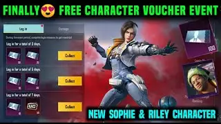 FREE CHARACTER VOUCHER PUBG/BGMI NEW EVENT 🔥 PUBG FREE CHARACTER VOUCHER 🔥 SOPHIA & RILEY EVENT BGMI