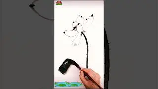 【国画】快速入门中国画 轻松学画写意墨荷 #艺术 #中国画 #Chinesepainting #art