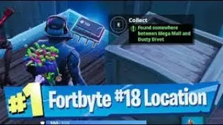 Fortbyte #18: Found Somewhere Between Mega Mall and Dusty Divot Location - Fortnite