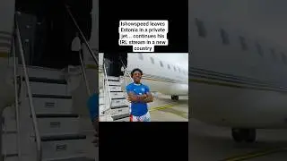 Ishowspeed boards a private jet from Estonia