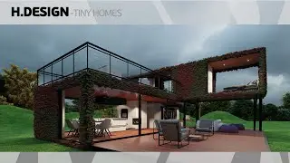 🌿 Green Shipping Container Homes &ndash; Stunning Double-Storey, Single Bedroom Design 🏡
