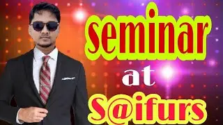 Seminar at S@ifurs