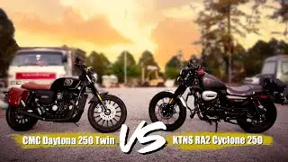 CMC Daytona 250 Twin VS KTNS RA2 Cyclone 250 (Malaysia Comparison)