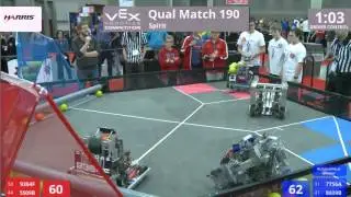 VEX Worlds 2016 - VRC Middle School - Spirit - Qual 190 (9364F 5509B) 225 vs 230 (7756A 8609B)