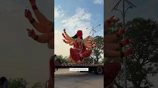 जबलपुर में मां दुर्गा की दूसरी सबसे बड़ी प्रतिमा 41 फीट की है 🙏🏻❤️ #jabalpur #Navratri #sorts