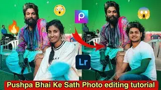Pushpa 2 🔥 Creative Photo editing tutorial/ Allu Arjun in PicsArt