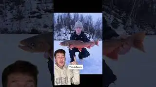 Avery with an Arctic Char🎣 #fishing #icefishing #fishingtips #casttocatch