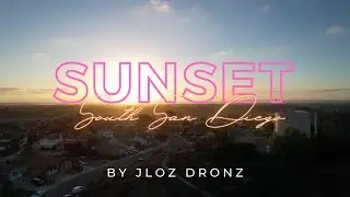 Sunset from South San Diego County  by drone - JLoz Dronz