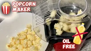 How to Make Homemade Movie Popcorn Without Use Oil | Unboxing Minijoy Hot Air Popcorn Maker PM-1200