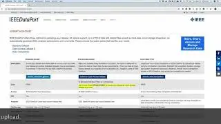 IEEE DataPort - Upload a Dataset