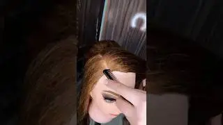 Easy Hair Style For Beginners✨️|Front Hairline Setting😍 #hairstyle#shortvideo