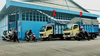 odong odong truck tayo antar pekerja PT Findora Internusa pulang kerja