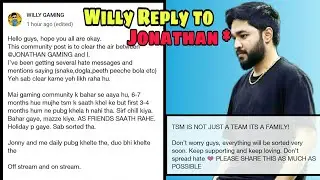 Willy reply to Jonathan | Jonathan vs willy controversy | Jonathan willy controversy solved ❤
