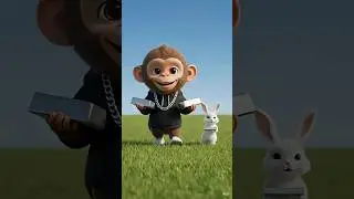monkey sad story 😭🐒 || tilu badmosh or dadi || #ai #shorts #trending