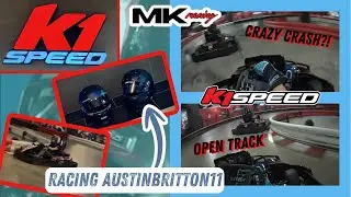 Racing my FRIEND at K1 SPEED - NEW FASTEST LAP? | @AustinBritton11 