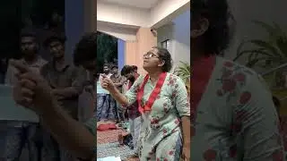 relay hunger strike &mdash; first day. comrade ashika speaking