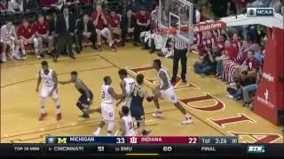 Michigan at Indiana - Men's Basketball Highlights