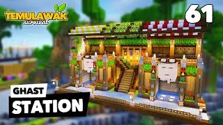 PARKIRAN HAPPY GHAST BUAT NGECAS - #minecraftsurvival Temulawak Survival 61