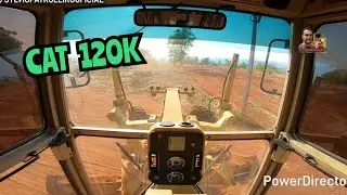 PEGADA BRUTA COM A 120K / Motoniveladora caterpillar grader niveleuse patrola operador 