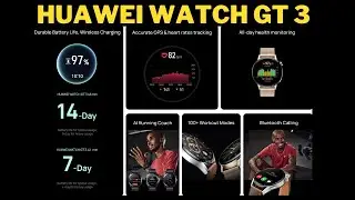HUAWEI WATCH GT 3 (46mm Active Black) Unboxing | Setup & First Look!