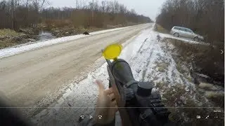 Бобер убегает от охотника, Но... Beaver run away, Majava, B&auml;ver