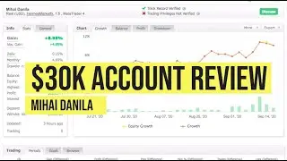 $30k Account Review - Funded Forex Trader - Mihai - AudaCity Capital