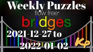 Flow Free Bridges - Weekly Puzzles - Sawtooth Challenge - 2021-12-27 to 01-02 - Dec 27 2021 to Jan 2