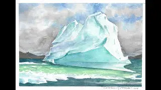 Iceberg in Watercolour