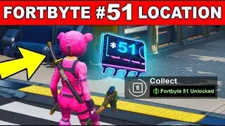 FORTBYTE 51-Accessible by using the cluck strut to cross the road in front of peely's banana stand