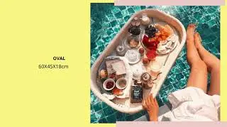Poly Floating Tray To Serve Breakfast in Swimming Pool
