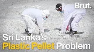 Cleaning Plastic Pellets From Sri Lanka's Beaches
