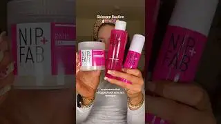 Skincare Routine with @NipandFab Salicylic Acid Range 💕☁️ #skincare #asmr #makeup #prgifted