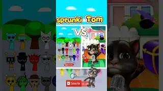 Talking Tom vs sprunki -Ultimate Music Battle  #musicbattle #angela #talkingtom #shorts #sprunki