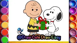 How to Draw Charlie Brown & Snoopy | Easy & Satisfying Kids Drawing