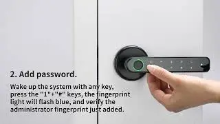 How to operate keyless fingerprint smart door lock