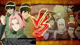 Guy team sakura and rock Lee vs 7 swordsmen of the mist -NARUTO SHIPPUDEN: Ultimate Ninja STORM3
