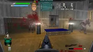 Doom [Brutal Doom 64] Hell's Bane E1M3: Main-frame 100%