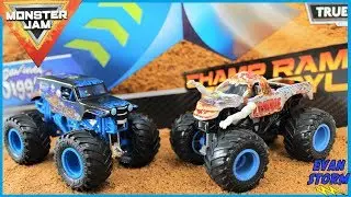 Monster Truck Monday 50: Monster Jam Challenge: Champ Ramp Play Set SON UVA DIGGER VS ZOMBIE