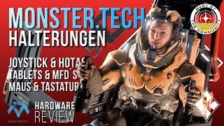 Hardware Review [4K] Monstertech Joystick & Hotas Tisch Halterungen | Tablet & MFD Adapter | Deutsch