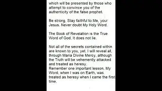 jesus message to maria  divine mercy  - last pope  benedict xvi