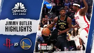 Jimmy Butler highlights: Watch Warriors forward score 21 in loss against Rockets | NBC Sports BA