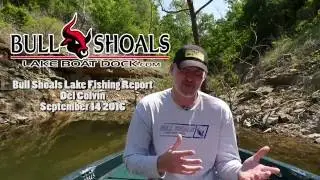 Bull Shoals Lake fishing report September 14