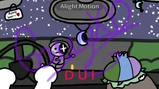 Driving in my car right after a 🍺 (Late tend)(Horrible art and edit)(Had to repost it again)