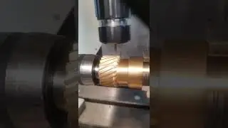 #machineshop #gearcutting #machine #cncmilling #fusion360 #1mm end mill finish #bronze helical.