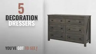 Top 10 Decoration Dressers [2018]: Ameriwood Home 5685213COM Farmington, 6 Drawer Dresser