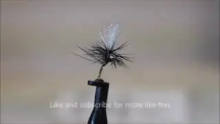 Parachute black gnat (flytying tutorial)
