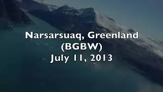 VFR Approach into Narsaruaq, Greenland BGBW in a King Air 200