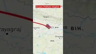 Gurjara Pratihara kingdom outline map