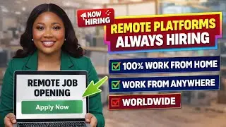6 Remote Jobs Platforms Hiring Worldwide | Work From Home 